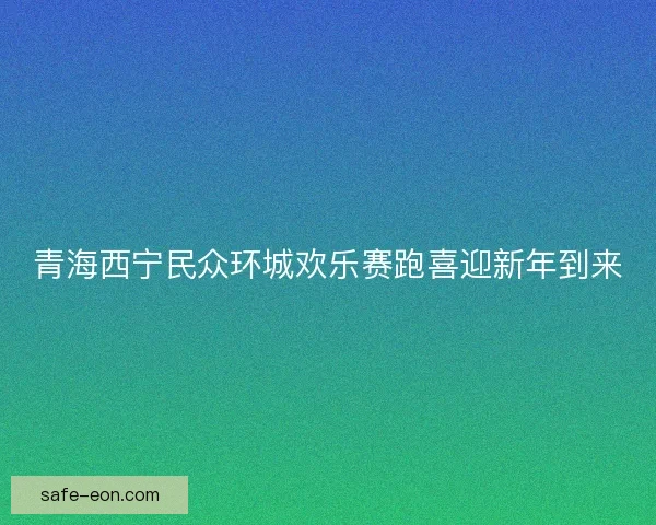 青海西宁民众环城欢乐赛跑喜迎新年到来 青海西宁民众环城欢乐赛跑喜迎新年到来